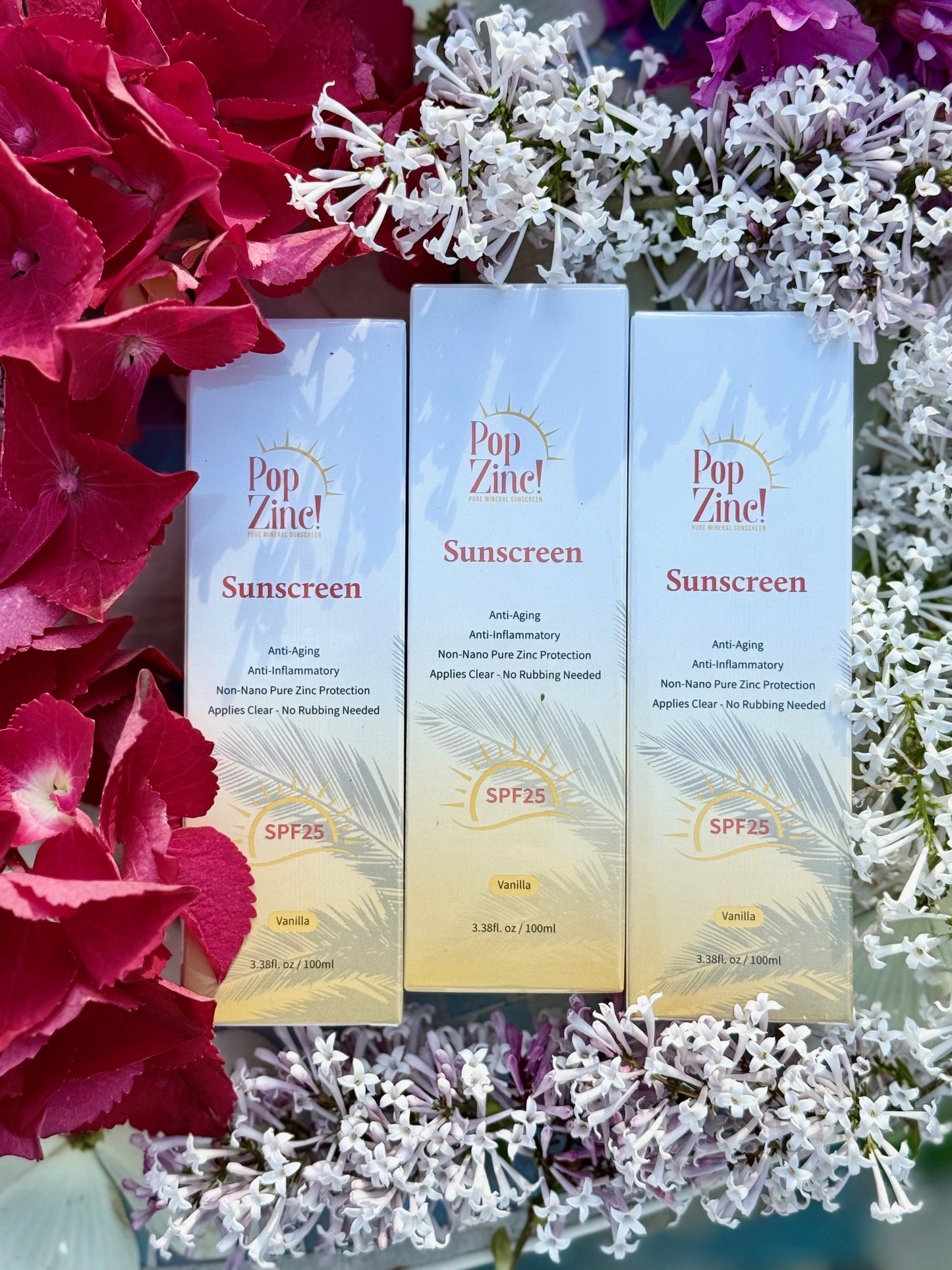 [3 PACK] Pop Zinc! Pure Mineral Clear Spray Sunscreen